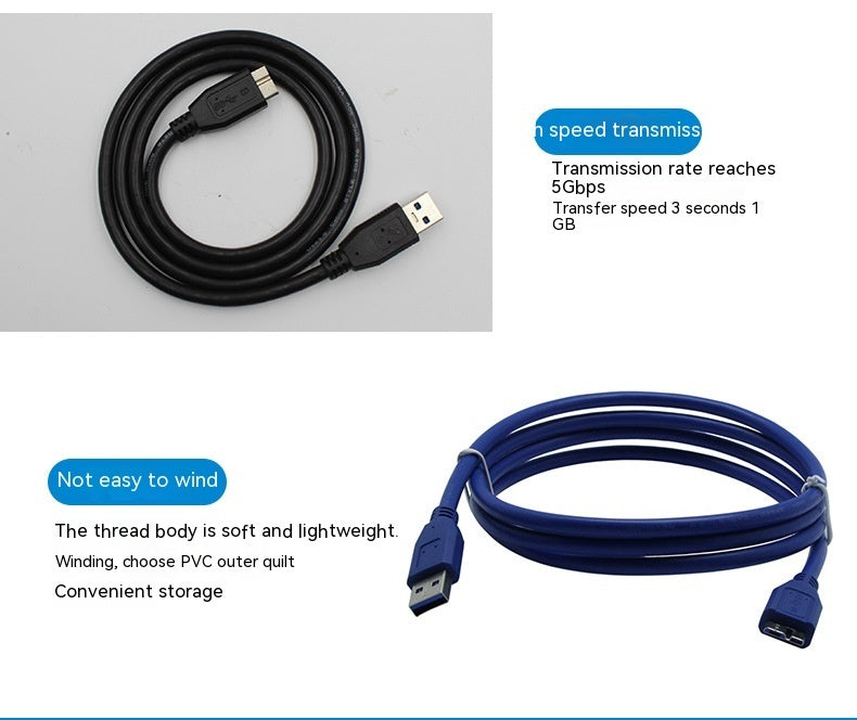 Câble de transmission de données USB30 Câble de disque dur mobile