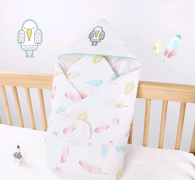 Couverture de maintien pour bébé, automne et hiver, ceinture pour nouveau-né, enveloppée en coton, couverture épaisse pour nouveau-né, couette pour bébé