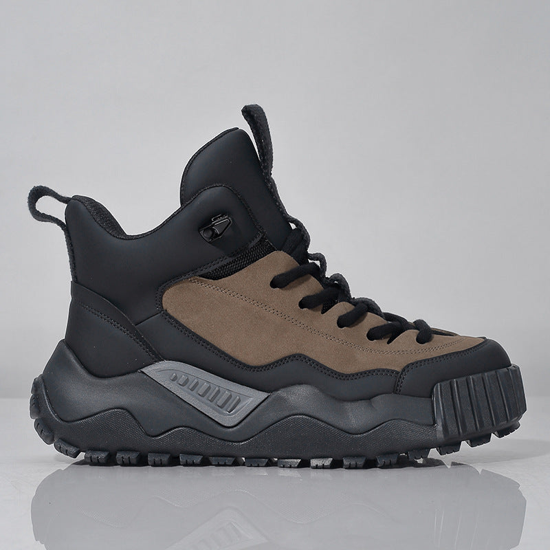 Chaussures pour hommes à plateforme haute, respirantes et légères