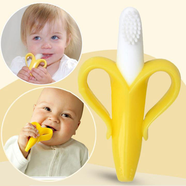Jouet de dentition en silicone Bebe banane