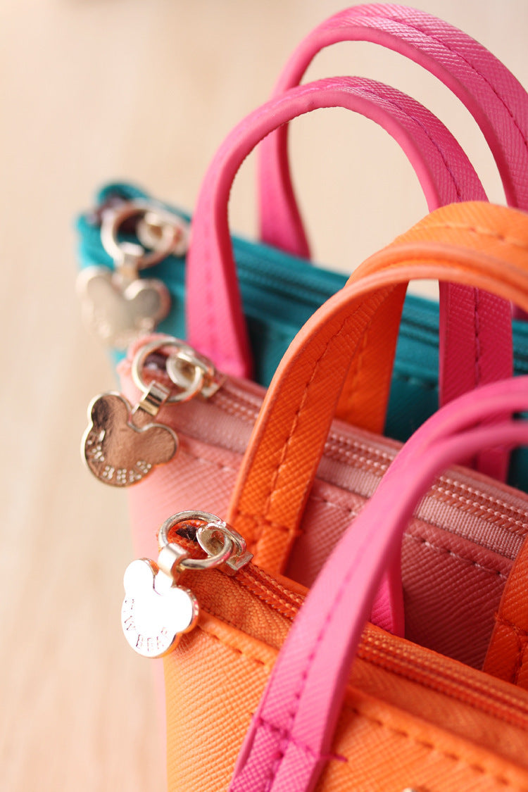 Usine directe coréen zéro sac à main sac en cuir couleur bonbon belle zéro sac à main