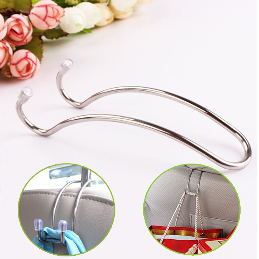 Stainless steel car seat back hook