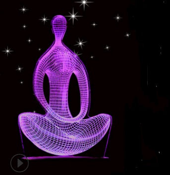 La lámpara de mesa 3D del búho de la luz de la noche llevada puede tocar colorido