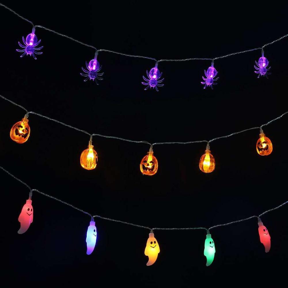 Luces LED decoradas de Halloween.