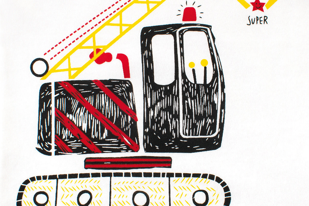 T-shirt voiture dessin animé enfant