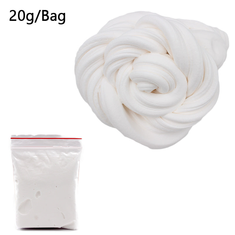 Suministros de bolas de arcilla de espuma esponjosa para niños, abalorios de algodón suave y ligero, Kit de fruta, artesanía en la nube, juguetes antiestrés