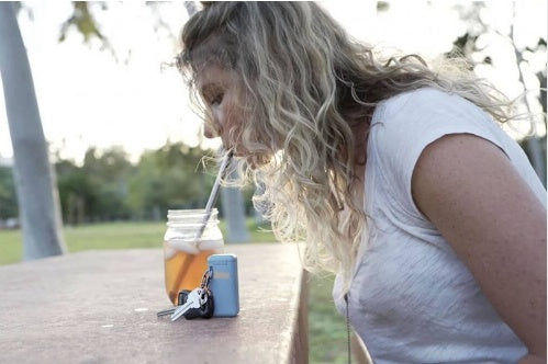 Paille de poche en acier inoxydable, réutilisable, Portable, livraison directe 