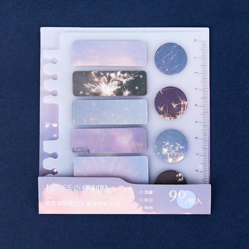 Autocollant d'index de note autocollante de marque de plaque inférieure en PP