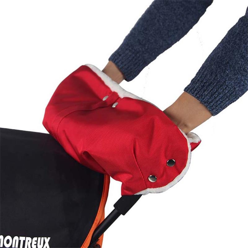 Accessoires de poussette pour bébé, gants chauds d'hiver coupe-vent froids et velours épais pour chariot à cheveux