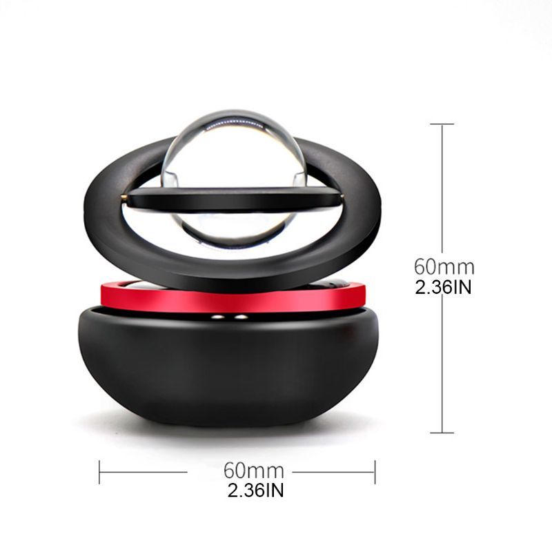Diffuseur d'huile essentielle de parfum de sortie de climatisation d'aromathérapie suspendue rotative à Double anneau interstellaire solaire