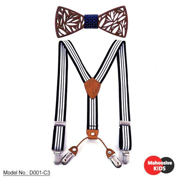 Noeud papillon en bois pour enfants