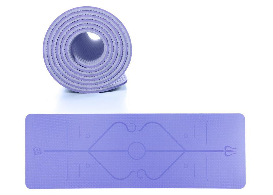 Fitness environnemental 183*61cm de tapis de glissement de tapis de yoga de bande