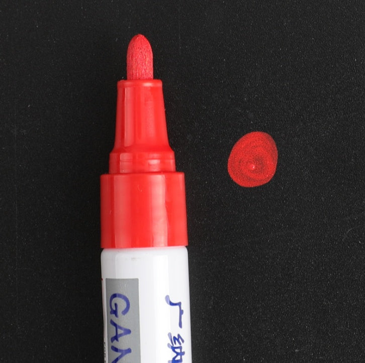 Stylo étanche coloré, bande de roulement de pneu de voiture, peinture permanente en métal CD