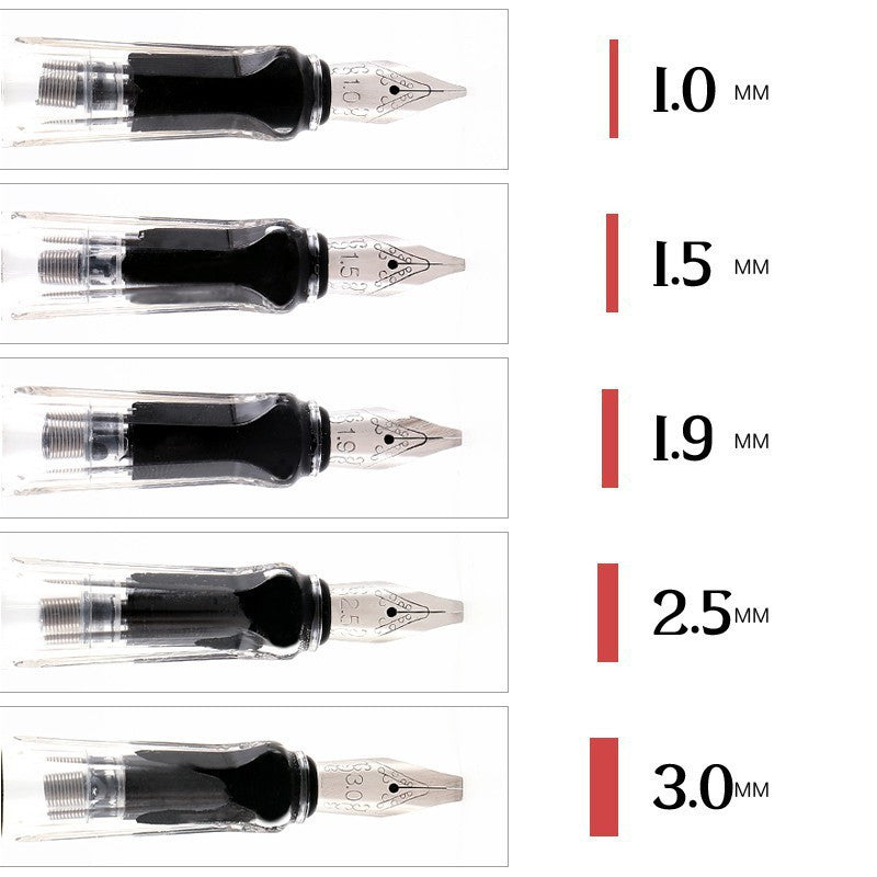 Stylo parallèle Art Word, stylo à bec de canard romain gothique