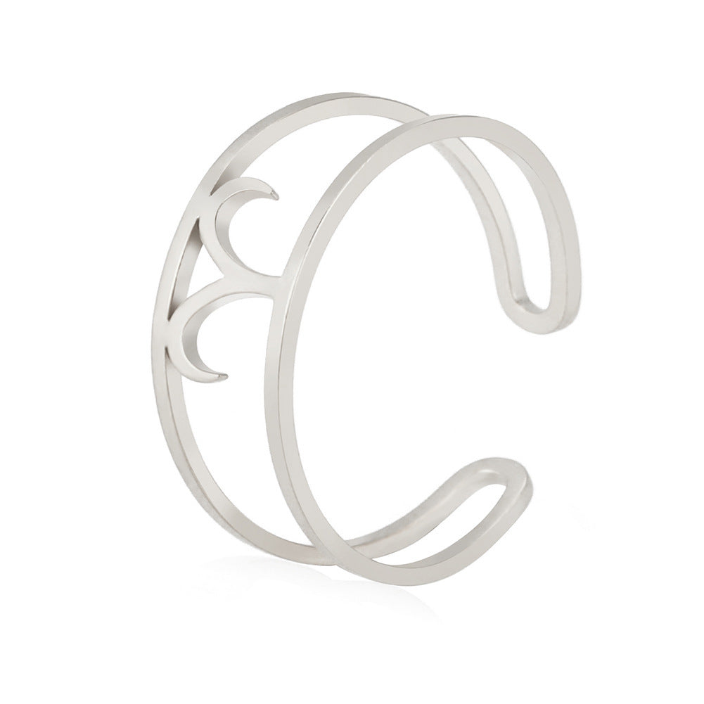 Special-interest Design Girls Twelve Constellation Stainless Steel Ring