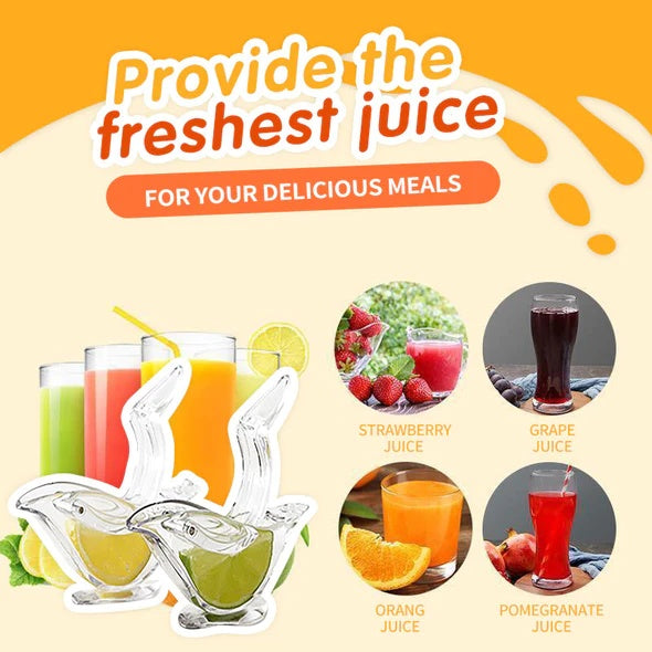 Exprimidor de limón Manual, exprimidor de rodajas de limón con forma de pájaro elegante acrílico transparente, utensilios de cocina