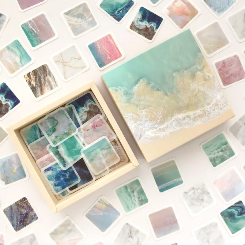 200 Pc Box Set Washi Paper Stickers Stationery Diary Decoration