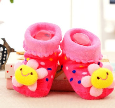 Chaussettes bébé en coton chaussettes de noël pour nouveau-nés cadeau Lot Animal antidérapant avec semelles en caoutchouc pour enfant garçon fille nouveau-né chaussettes bébé 