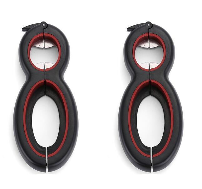 Ouvre-boîte multifonctionnel facile à ouvrir six en un