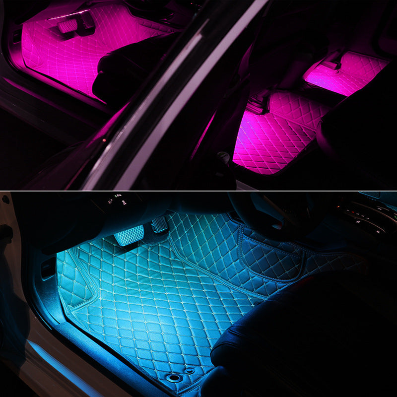 L'atmosphère fraîche de voiture de LED allume un pour quatre colorés