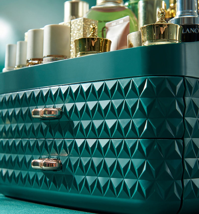 Boîte de rangement de bureau pour cosmétiques, anti-poussière