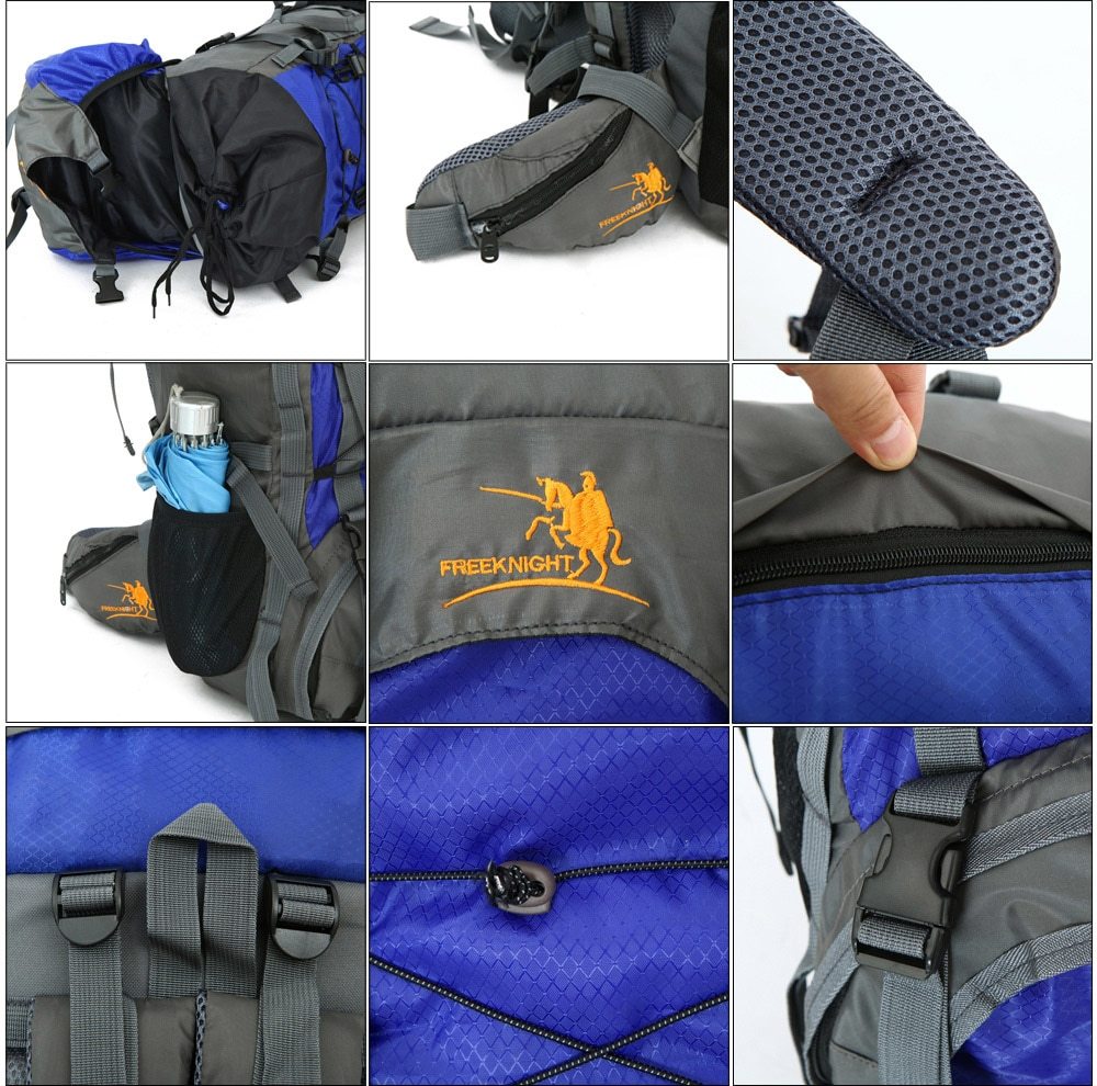 Mochila de viaje extra grande para exteriores de 60 litros