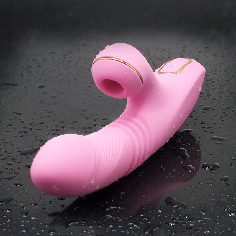 Vibromasseur suceur télescopique automatique