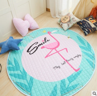 Tapis de rangement pour voiture en coton, modèles d'explosion Ins, tapis de rangement pour jouets, sortie ronde, tapis d'escalade pour enfants, sac de rangement