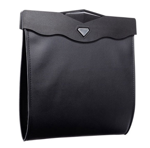 Sac de rangement suspendu pour voiture, sac poubelle à dossier de siège, sac de rangement multifonction pour poubelle de voiture, lumière LED 