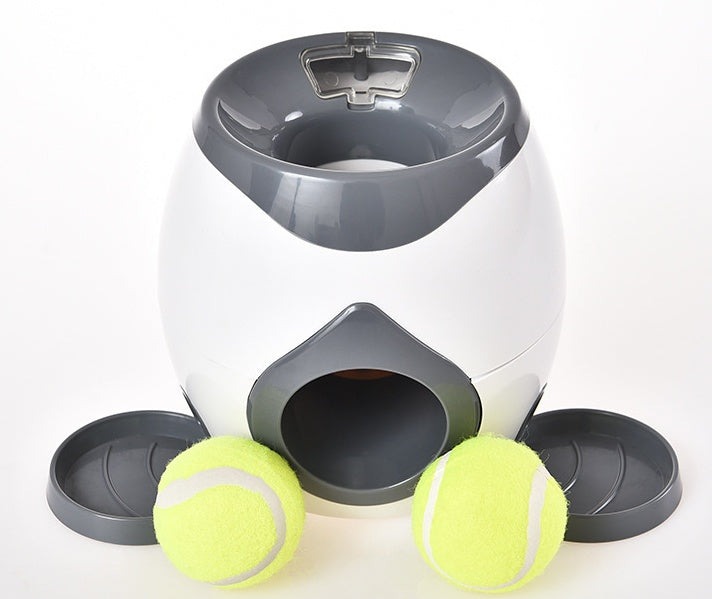 Dispositivo que falta de la pelota de tenis del alimentador elegante del animal doméstico que lanza la máquina de la recompensa