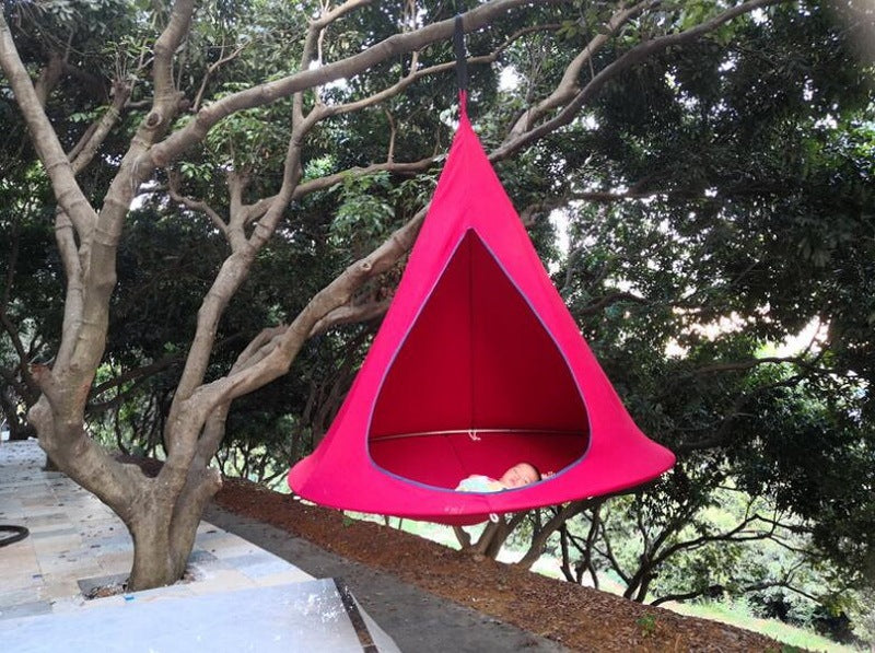 Platillo volador, hamaca de nailon portátil ligera para mochilero, Camping, elementos esenciales para acampar