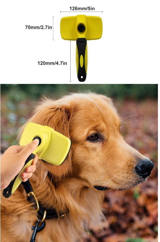 Compatible avec Apple, Benepaw Premium Auto cabello limpio perro cepillo imperméable cómodo pequeño perro grande peine de aseo de mascotas herramientas gato encaja varios cabello