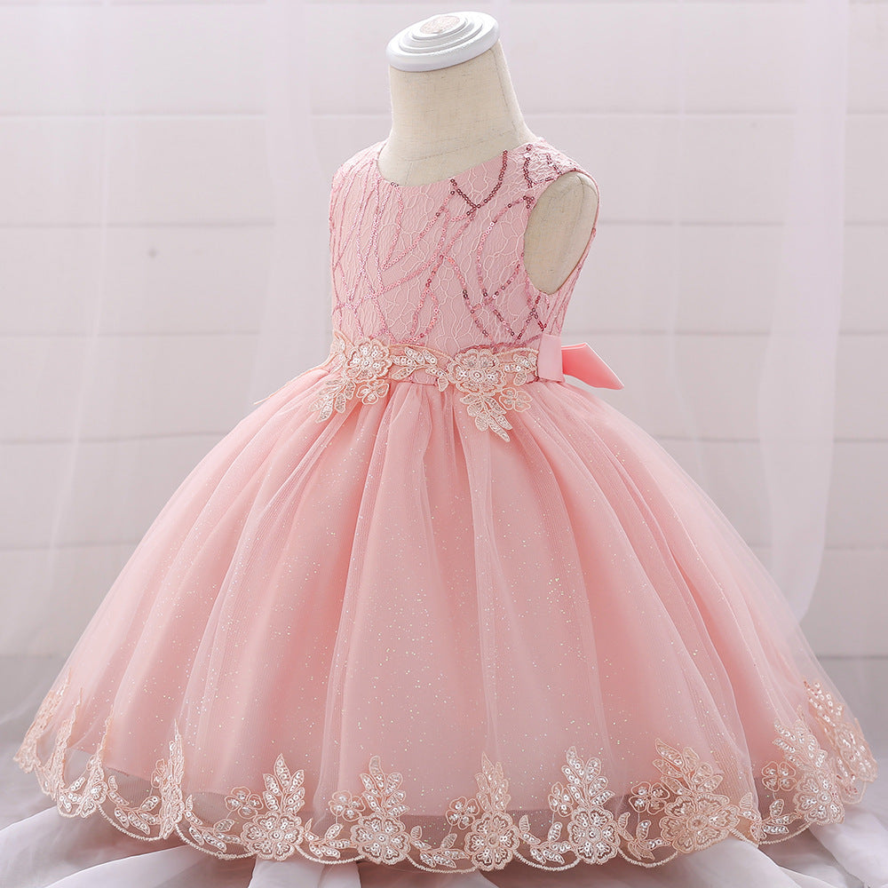 Robe de princesse pour filles, tenue de fête d'anniversaire pour bébé