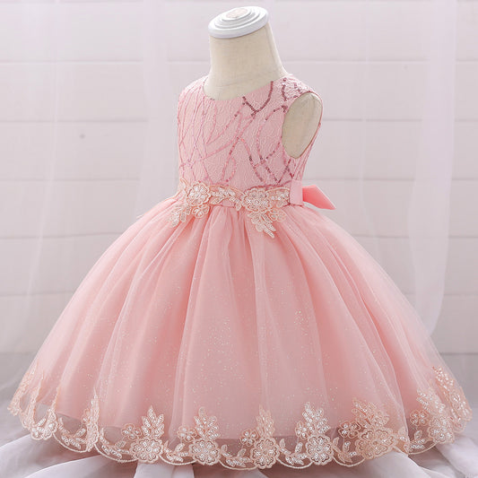 Robe de princesse pour filles, tenue de fête d'anniversaire pour bébé