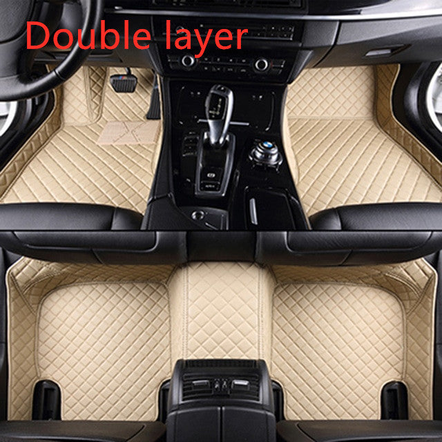 Alfombrilla de cuero para coche completamente rodeada, protección para todo tipo de clima
