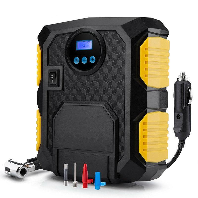 Inflador de neumáticos digital - Compresor de aire portátil para automóvil de 12 voltios CC