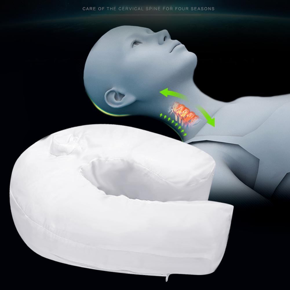 Oreiller en coton pour dormir sur le côté, oreiller pour le cou et le dos, maintien du cou, Protection de la colonne vertébrale, oreiller en coton, soins de santé