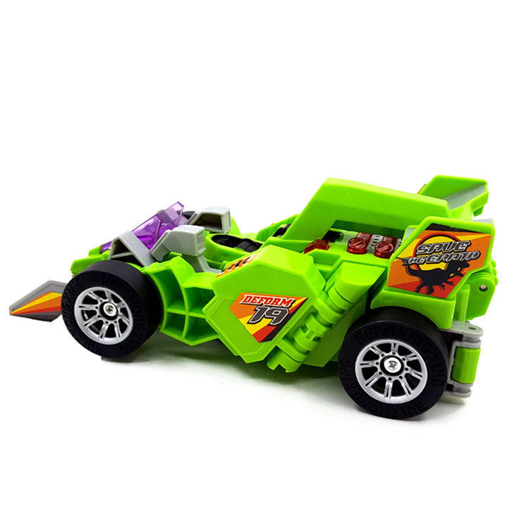 Voiture électrique de transformation de dinosaure