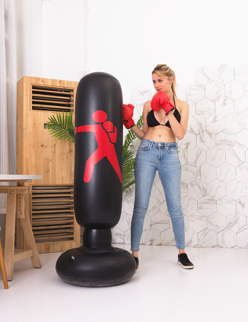 Sac de boxe gonflable, sac de sable sur pied