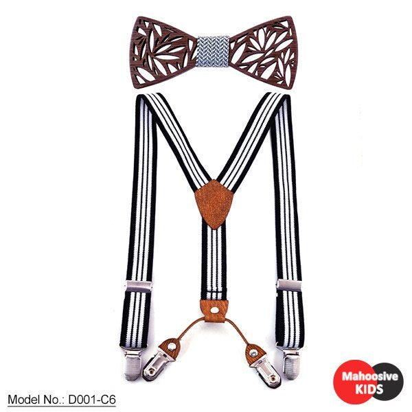 Noeud papillon en bois pour enfants