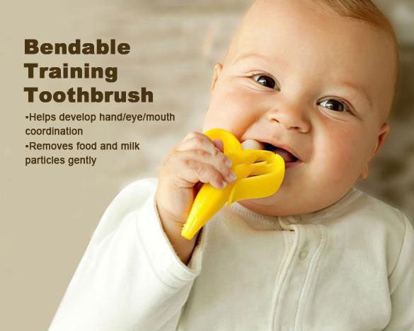 Jouet de dentition en silicone Bebe banane