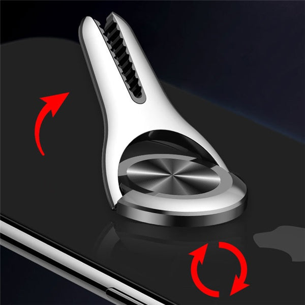 Support spécial de voiture, boucle de téléphone portable, boucle de doigt, personnalité créative, boucle multifonction, sortie d'air, porte-cartes, coque en métal