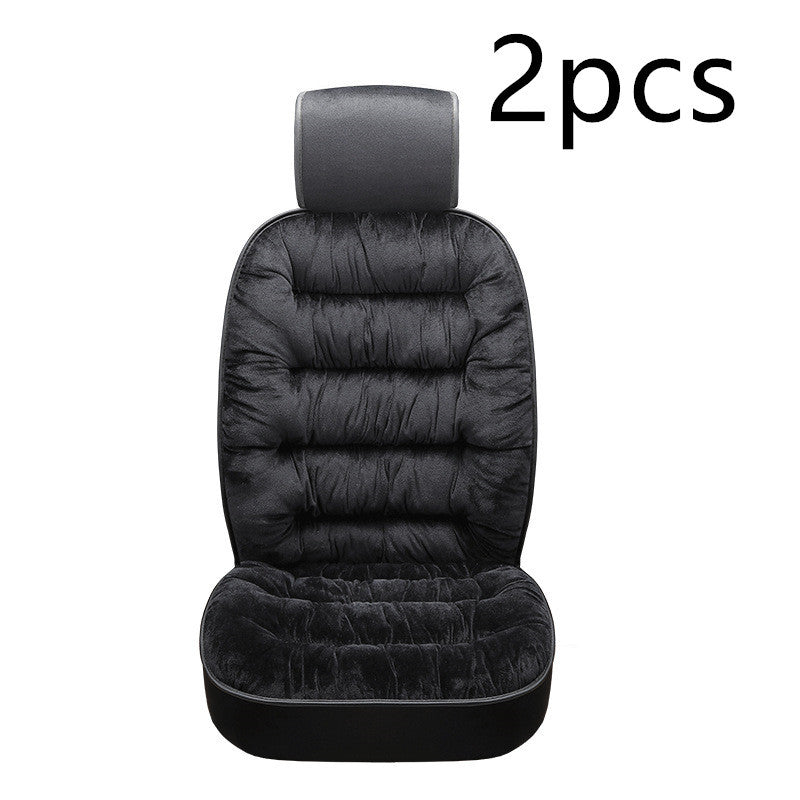 Coussin de siège de voiture universel en tissu peluche chaud d'hiver