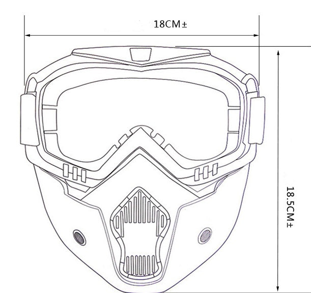 Gafas tácticas directas de fábrica para montar en bicicleta, gafas especiales para exteriores para casco de motocicleta