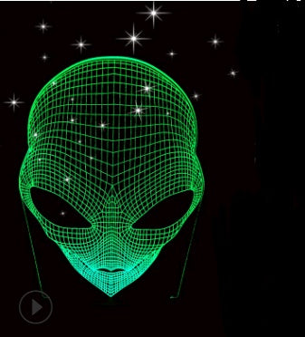 La lámpara de mesa 3D del búho de la luz de la noche llevada puede tocar colorido