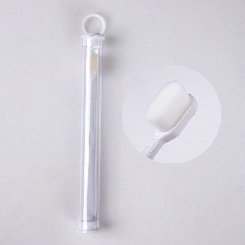 Brosse à dents Ultra-fine, poils Super doux, nettoyage en profondeur, Portable, outils de soins bucco-dentaires, nettoyage buccal, voyage