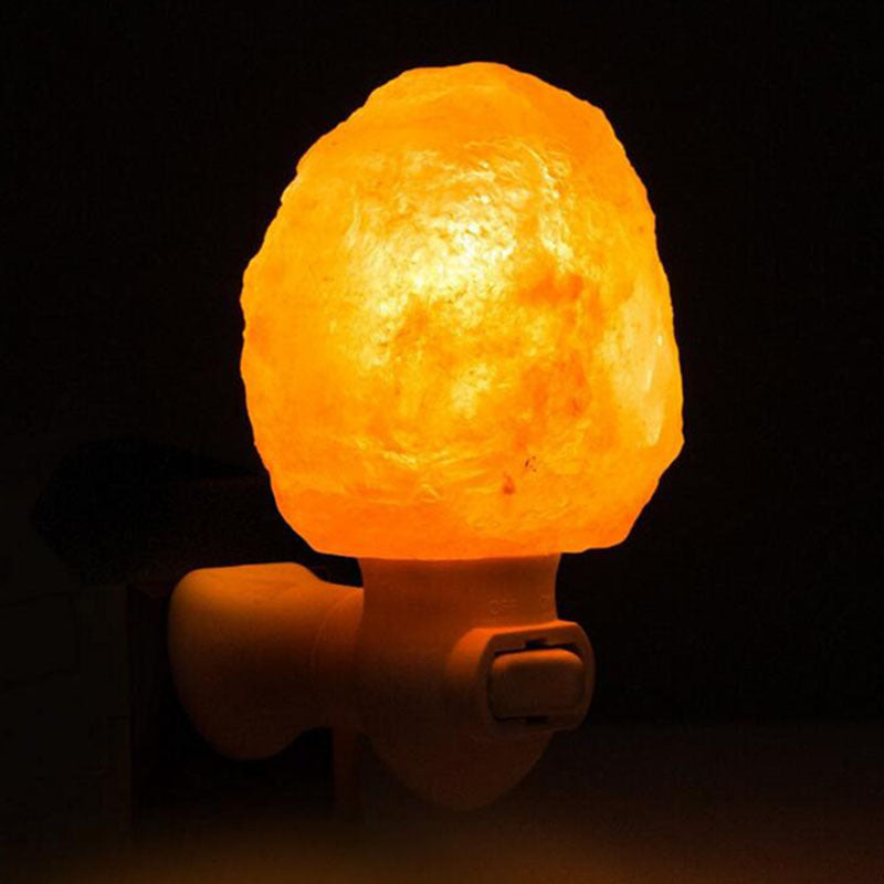 Luz de noche de lámpara de sal de cristal