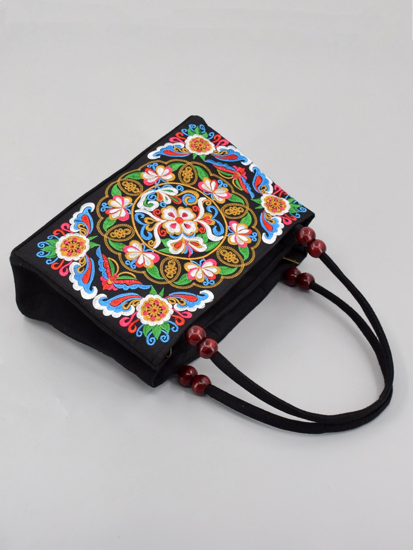 Women's Ethnic Style Double Sided Embroidery Handbag