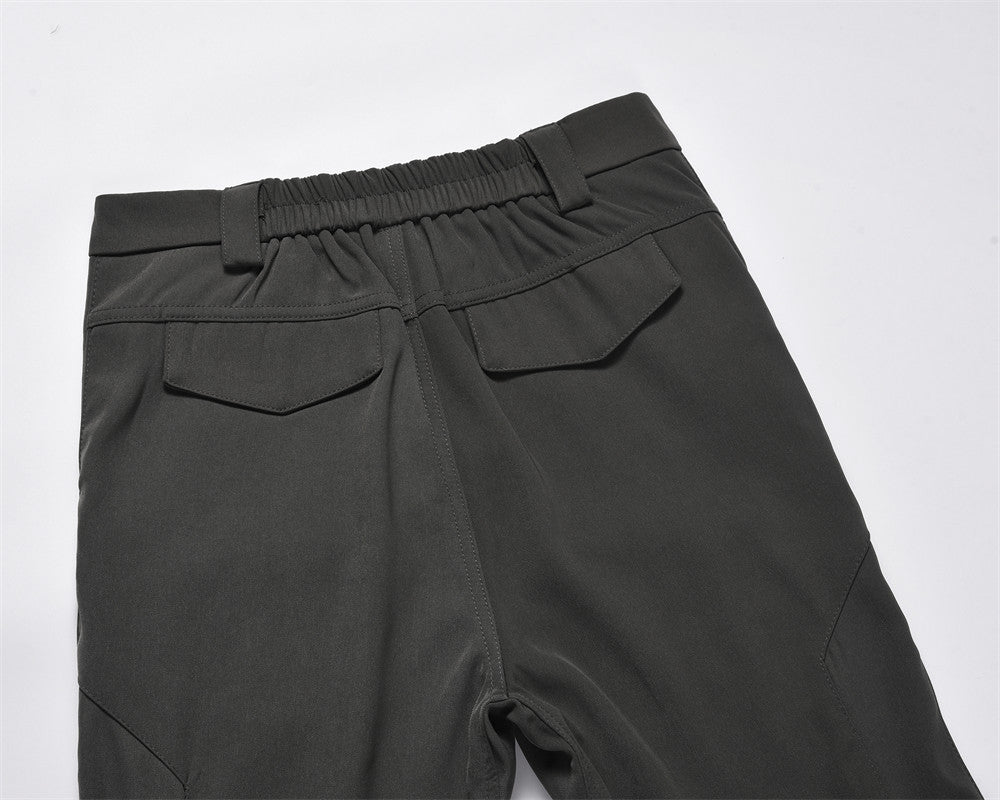 Fashion American Solid Color Casual Pants Men