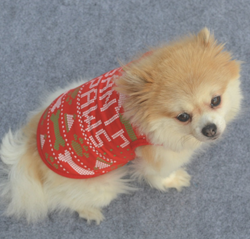 Chaleco navideño para perros